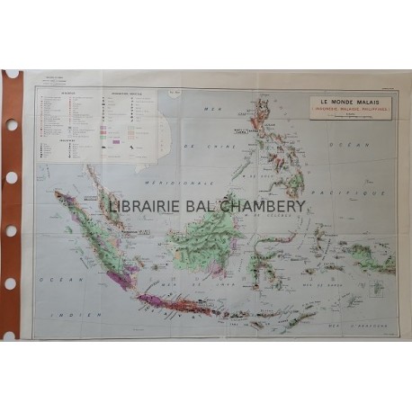 Carte économique Le Monde Malais N° 65 - (Indonésie - Malaisie - Philippines)