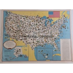 Carte - Etats Unis d'Amérique