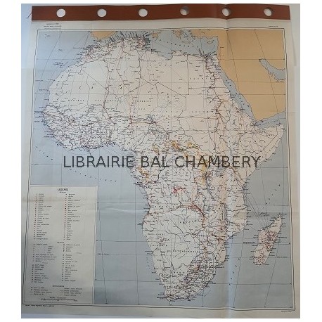 Carte économique de l'Afrique - Industries et tranports  (n°78)