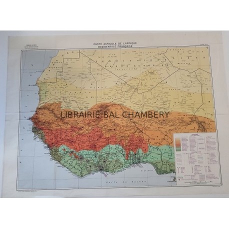 Carte agricole de l'Afrique occidentale française (N°63)