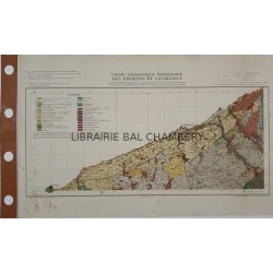 Carte - Carte géologique provisoire des environs de Casablanca