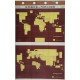 Carte - Superficie et population (1950) des principales contrées du monde (N°47)gétation (N°49)