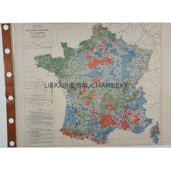 Carte - Les zones d'élevage de la France (N°35)