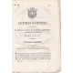 Lettres-Patentes par lesquelles Sa Majesté donne de nouvelles dispositions relatives à la Loterie