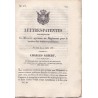 Lettres-Patentes par lesquelles Sa Majesté approuve un Réglement pour le service des voitures publiques