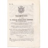 Manifeste du Comte D. Joseph Mercurino Arborio de Gattinara, commandeur de l'ordre royal et militaire des SS Maurice et Lazare,