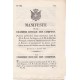 Manifeste de la chambre royale des comptes portant publication d'une convention entre S.M. le Roi de Sardaigne et