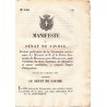 Manifeste du Sénat de Savoie portant publication de la Convention conclue entre Sa Majesté et S.A. le Prince Souverain de