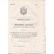 Notification de la Chambre Royale d'Agriculture et de Commerce de Turin concernant la distribution des prix aux Manufacturiers