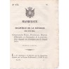 Manifeste du Magistrat de la Réforme des Etudes, concernant les Ecoles, Maisons d'éducation et d'instruction de la jeunesse
