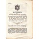 Manifeste de la chambre royale des comptes portant publication d'une réduction provisoire aux droits de Douanes sur le Maïs, ou