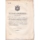 Lettres-Patentes par lesquelles S. M., sans retarder la mise en vigueur du Code de commerce, maintient provisoirement