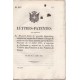 Lettres-Patentes par lesquelles Sa majesté donne de nouvelles dispositions relatives au service des Voitures à l'usage du public