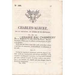 Charles-Albert, roi de Sardaigne, de Chypre et de Jérusalem, etc, ...