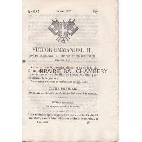 Victor-Emmanuel II, roi de Sardaigne, de Chypre et de Jérusalem