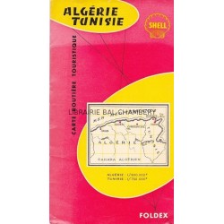 Algérie - Tunisie - Carte routière touristique SHELL