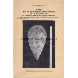 Notes sur la distribution géographique et la morphologie des diverses stations préhistoriques