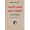 Joignons-nous au genre humain