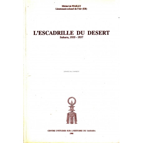 L'escadrille du désert Sahara, 1935 - 1937