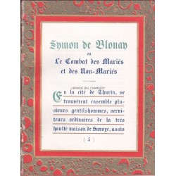Symon de Blonay ou Le combat des mariés et des non-mariés