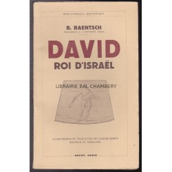 David roi d'Israël. Avant propos et traduction de Jacques Marty docteur en théologie.