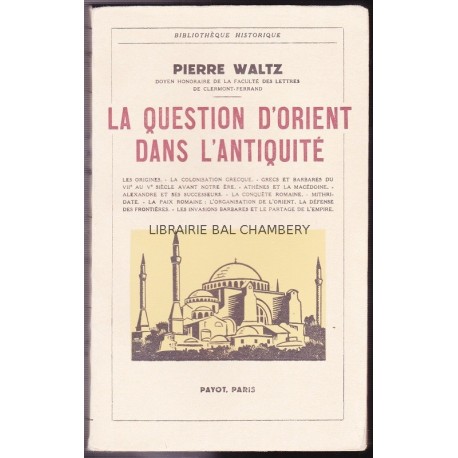 La question d'Orient dans l'Antiquité