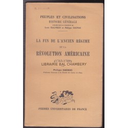 La Fin de l'Ancien Régime et la Révolution américaine (1763-1789)