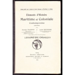 Eléments d'Histoire Maritime et Coloniale contemporaine (1815-1914)