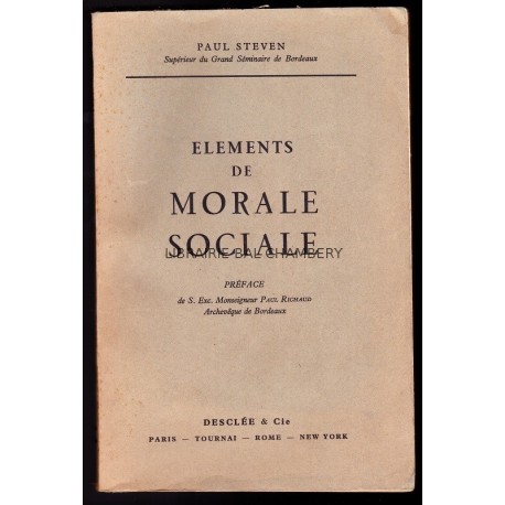 Eléments de morale sociale