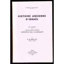 Histoire ancienne d'Israël - Des origines à l'installation en Canaan