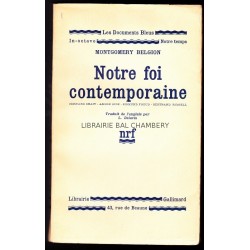 Notre foi contemporaine