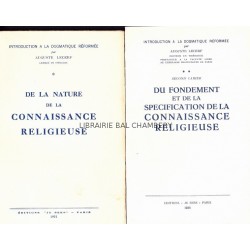 Introduction à la dogmatique réformée 2 cahiers