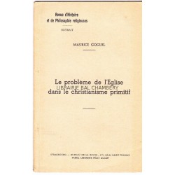 Le problème de l'église dans le christianisme primitif