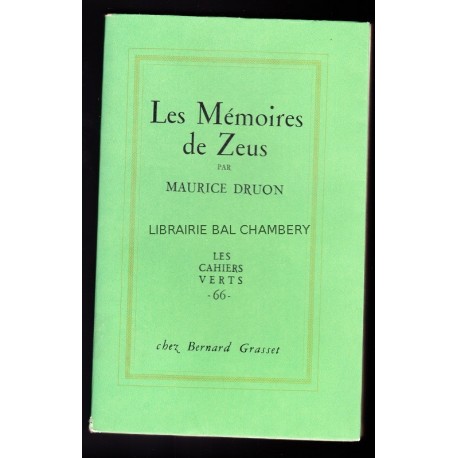 Les mémoires de Zeus