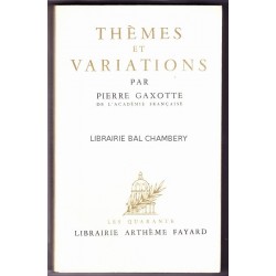Thèmes et variations