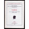 Varia, avec un portrait de René Boylesve par Jean Veber