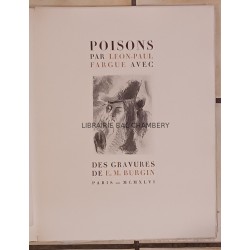 Poisons - Avec des gravures de E.M. Burgin