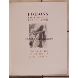 Poisons - Avec des gravures de E.M. Burgin