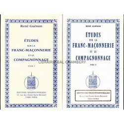 Etudes sur la Franc-Maçonnerie et le compagnonnage 2 vol.