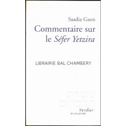 Commentaire sur le Séfer Yetzira