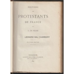 Histoire des Protestants de France - Huitième édition