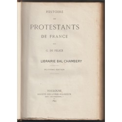 Histoire des Protestants de France - Huitième édition
