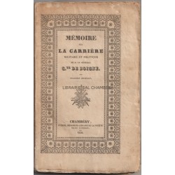 Mémoire sur la carrière militaire et politique de M. le Général Cte de Boigne, suivi de notes historiques