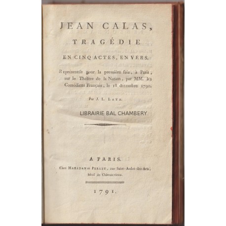 Jean Calas -- Zayre