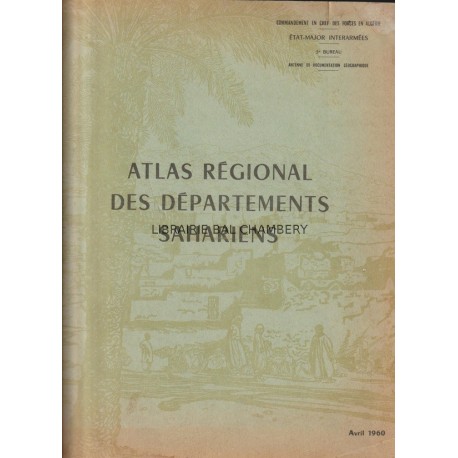 Atlas régional des départements sahariens