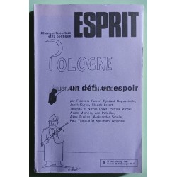 Revue esprit/ janvier 1981/ pologne un défi un espoir