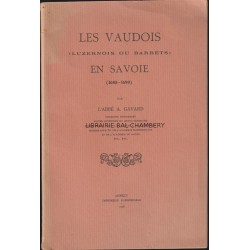 Les Vaudois (Luzernois ou Barbets) en Savoie (1685-1690)