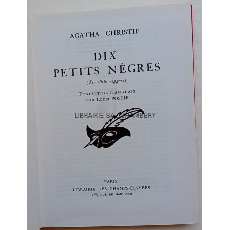 Dix petits nègres