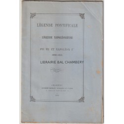 Légende pontificale - Légende napoléonienne - Pie VII et Napoléon Ier 1800-1815