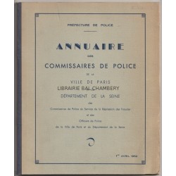 Annuaire des Commissaires de Police de la Ville de Paris et du Département de la Seine ...